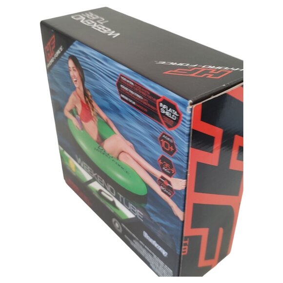 Hydro Force Bestway Weekend Swim Tube Inflatable Green 40" Diameter Aquatic Fun - Picture 5 of 9